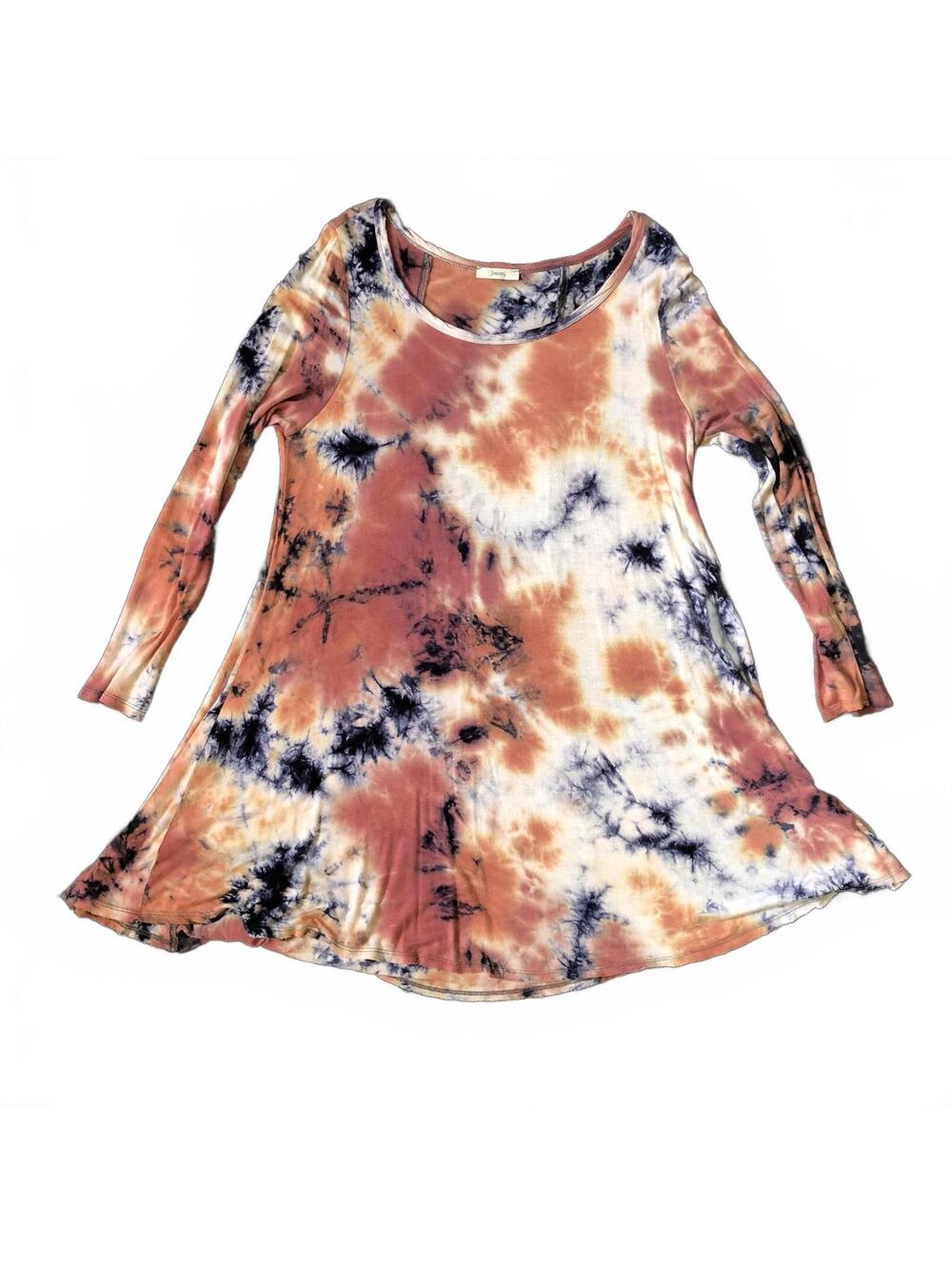 Jodifl Tie-Dye Long Sleeve Tunic Top Size Medium